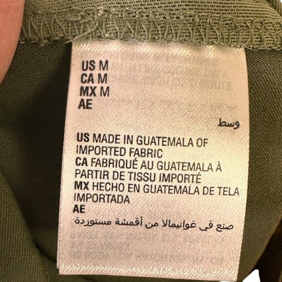 JM Collections Size M Womens Olive Straight Leg Pants Medium Imported - Picture 6 of 6